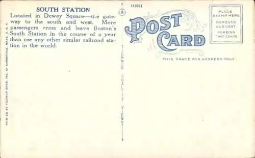 Ak Boston Massachusetts USA, South Station