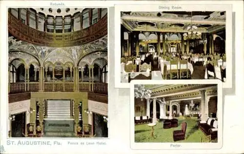 PC Saint Augustine Florida USA, Leon Hotel, Rotunda, Dining Room