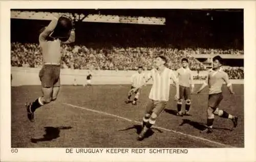 Ak Amsterdam, Olympische Spiele 1928, Fußball, Torhüter von Uruguay