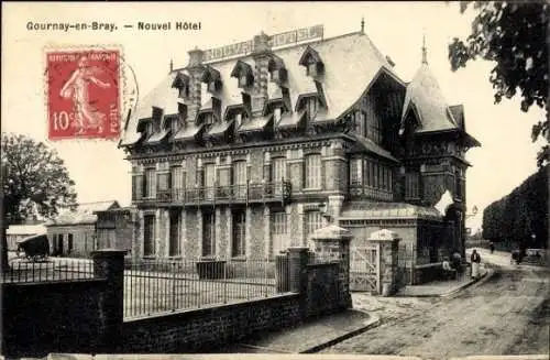Ak Gournay en Bray Seine Maritime, Nouvel Hotel