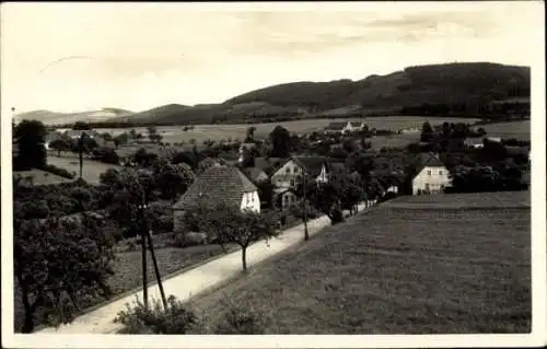 Foto Ak Kubschütz in Sachsen, Teilansicht