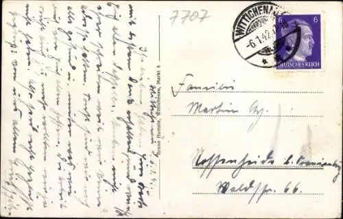 Ak Wittichenau in der Oberlausitz, Marktplatz