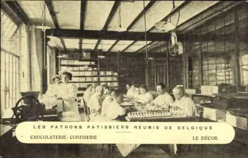 CPA Bruxelles Bruxelles, Chocolaterie Les Patrons Patissiers Réunis de Belgique