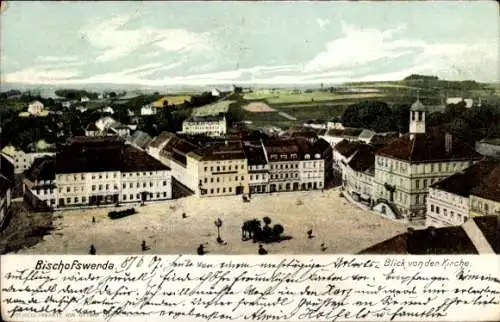 Ak Bischofswerda in Sachsen, Blick von der Kirche