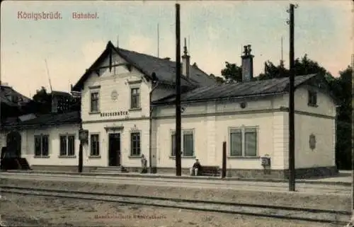 Ak Königsbrück in der Oberlausitz, Bahnhof