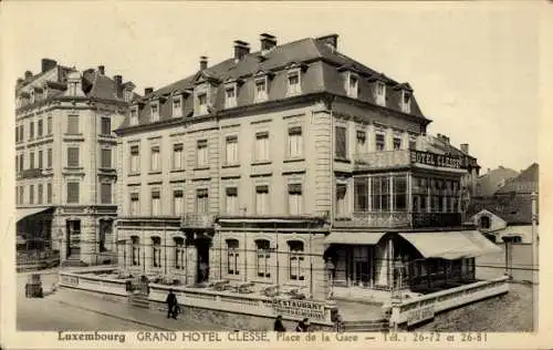 CPA Luxembourg, Grand Hotel Clesse, Place de la Gare