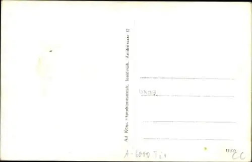 Ak Igls Innsbruck in Tirol, Ort gegen Serles und Habicht