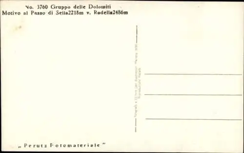 Ak Gruppo delle Dolomiti, Motivo al Passo di Sella v. Rodella