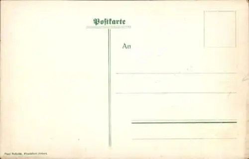 Studentika Künstler Ak Stier, A., Vivat crescat floreat, Verbindungshaus