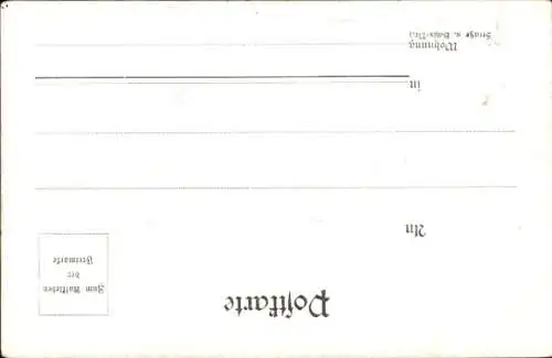 Ak Als ich wiederkam, Storch mit Baby, Frau