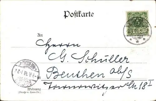 Ak Geburt, Geheimnisvoller Auftrag, Storch