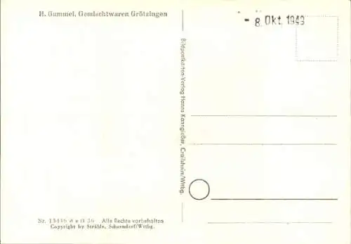 Ak Grötzingen Baden Württemberg, Fliegeraufnahme