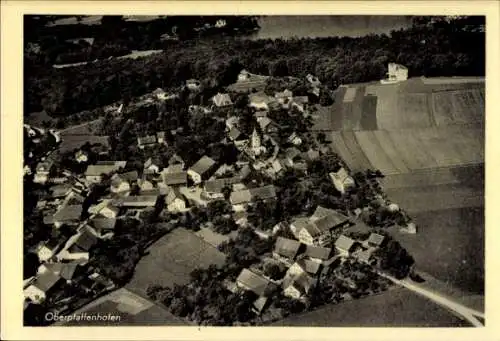 Ak Oberpfaffenhofen Weßling in Oberbayern, Fliegeraufnahme
