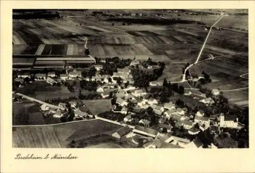 Ak Puchheim in Oberbayern, Fliegeraufnahme