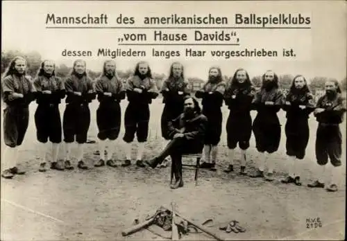 Judaika Ak Mannschaft des amerikanischen Ballspielklubs vom Hause Davids