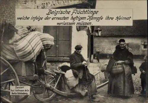 Ak Belgische Kriegsflüchtlinge, I WK
