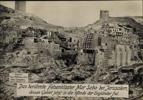 Ak Jerusalem Israel, Felsenkloster Mar Saba
