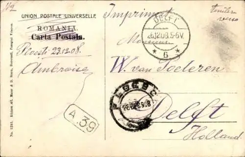 Ak Uniformen der Rumänischen Armee, berittener Gendarm