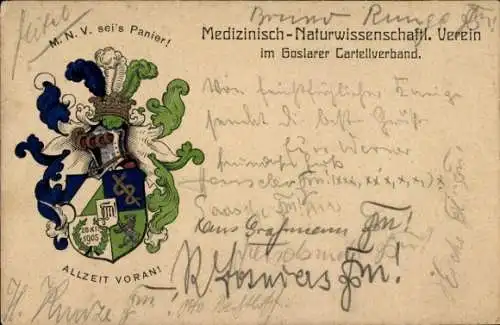 Studentika Ak MNV Medizinisch Naturwissenschaftl. Verein im Goslarer Cartellverband, Wappen, RSC