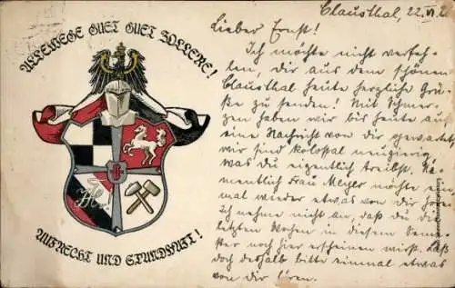 Studentika Ak Clausthal Zellerfeld, Turnerschaft Hohenzollern, Wappen, RSC