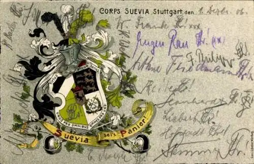 Studentika Ak Stuttgart, Corps Suevia, Wappen, RSC