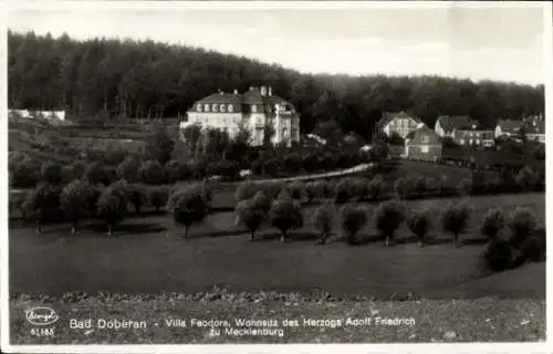 Ak Bad Doberan in Mecklenburg, Villa Feodora, Wohnsitz Herzog Adolf Friedrich zu Mecklenburg