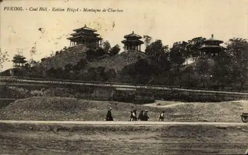 Ak Beijing Peking China, Koblen-Hügel
