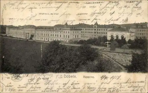 Ak Döbeln in Sachsen, Kaserne