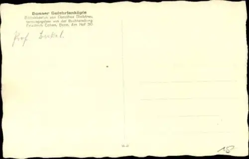 Ak Bonn am Rhein, Bonner Gelehrtenköpfe, Mann-Porträt, Gelehrte