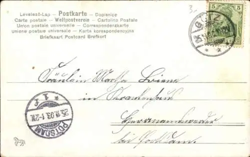 Litho Blumengruß