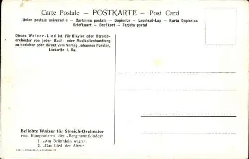 Lied Ak Gebt mir ein Weib!, Walzer-Lied, Hans Basiyr