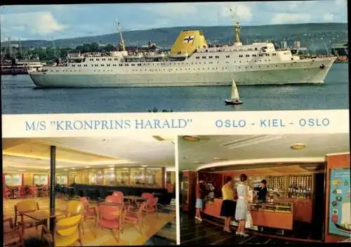Ak Fährschiff MS Kronprinz Harald, Oslo Kiel