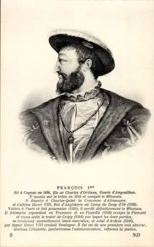 Ak Cognac Charente, FRANÇOIS Ier, Comte d'Angouleme