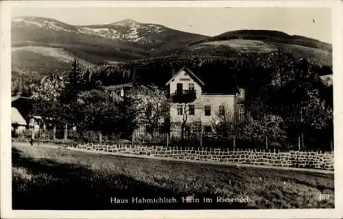 Ak Przesieka Hain Podgórzyn Giersdorf Riesengebirge Schlesien, Haus Habmichlieb