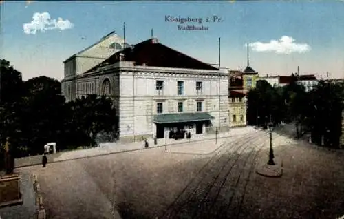 Ak Kaliningrad Königsberg Ostpreußen, Stadttheater