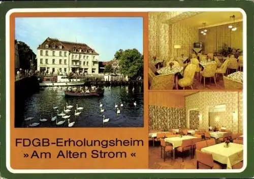 Ak Ostseebad Warnemünde Rostock, FDGB-Erholungsheim Am Alten Strom
