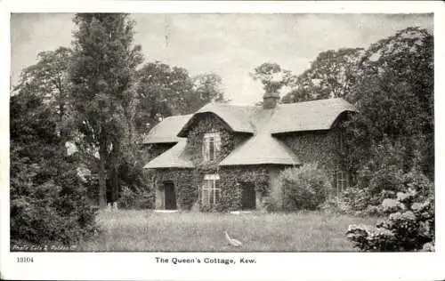 Ak Kew London Borough of Richmond upon Thames, The Queen's Cottage