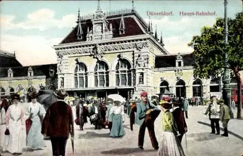 Ak Düsseldorf am Rhein, Hauptbahnhof