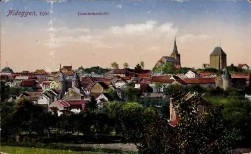 Ak Nideggen in der Eifel, Stadtansicht, Kirchen, historische Gebäude