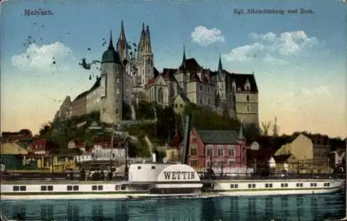 Ak Meißen in Sachsen, schöne Detailansicht