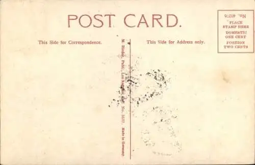 Ak Los Angeles Kalifornien USA, Dunkle Straßenansicht mit Straßenbahn, Mondschein, Menschenmen...