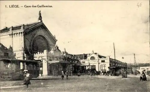 Ak Liège Lüttich Wallonien, Gare des Guillemins
