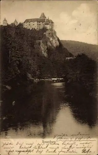 Ak Rosenburg Mold in Niederösterreich, Schloss Rosenburg am Kamp