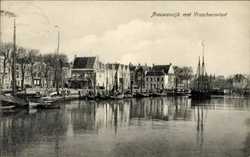 Ak Vlissingen Zeeland Niederlande, Nieuwendijk, Fischerboote