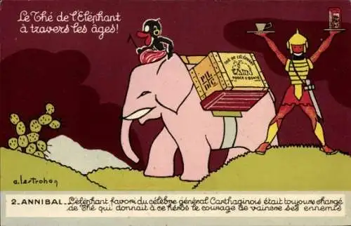 Künstler Ak Trohon, Werbung, The de l'Elephant