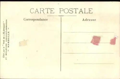 Künstler Ak Trohon, Werbung, The de l'Elephant