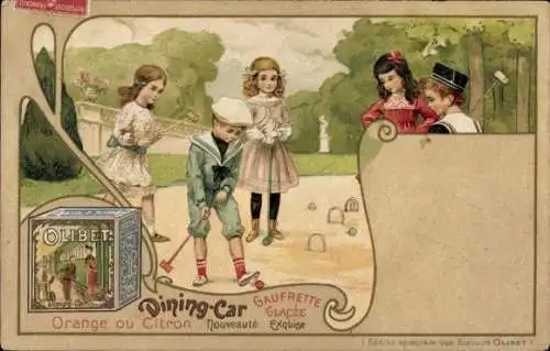 CPA Reklame, Olibet, Orange ou Citron, Dinning-Car