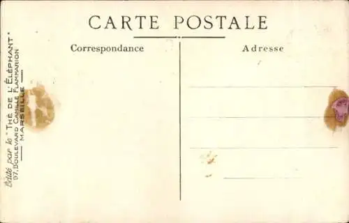 Künstler Ak Trohon, Werbung, Tee, The de l'Elephant