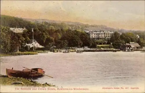 PC Bowness on Windermere Cumbria England, Belsfield and Crown Hotels