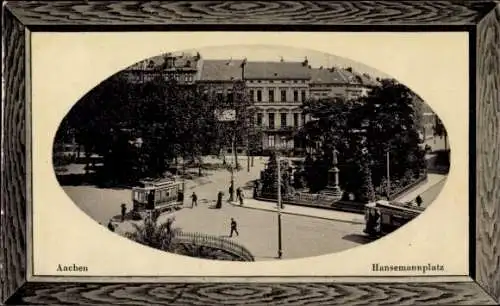 Präge Passepartout Ak Aachen, Hansemannplatz